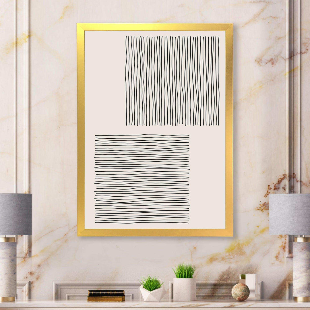 Minimal Geometric Compostions Of Elementary Forms XX - Modern Bedroom Wall Art