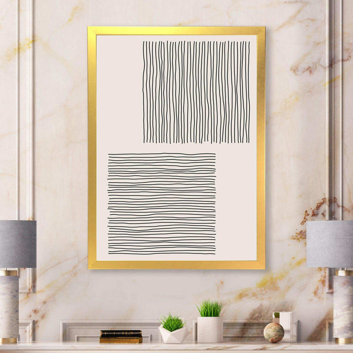 Minimal Geometric Compostions Of Elementary Forms XX - Modern Bedroom Wall Art