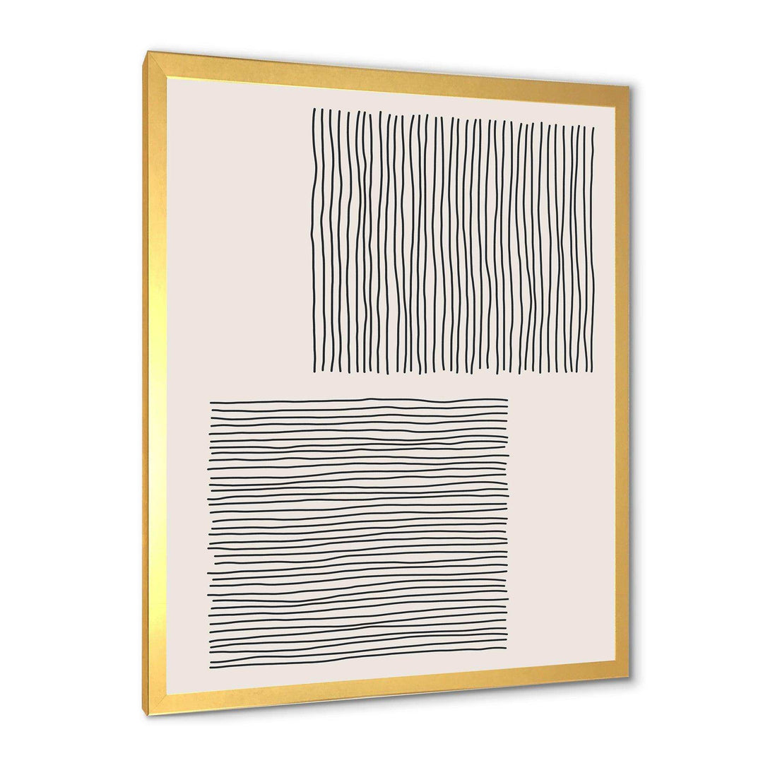 Minimal Geometric Compostions Of Elementary Forms XX - Modern Bedroom Wall Art
