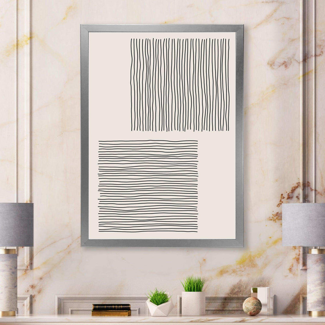 Minimal Geometric Compostions Of Elementary Forms XX - Modern Bedroom Wall Art