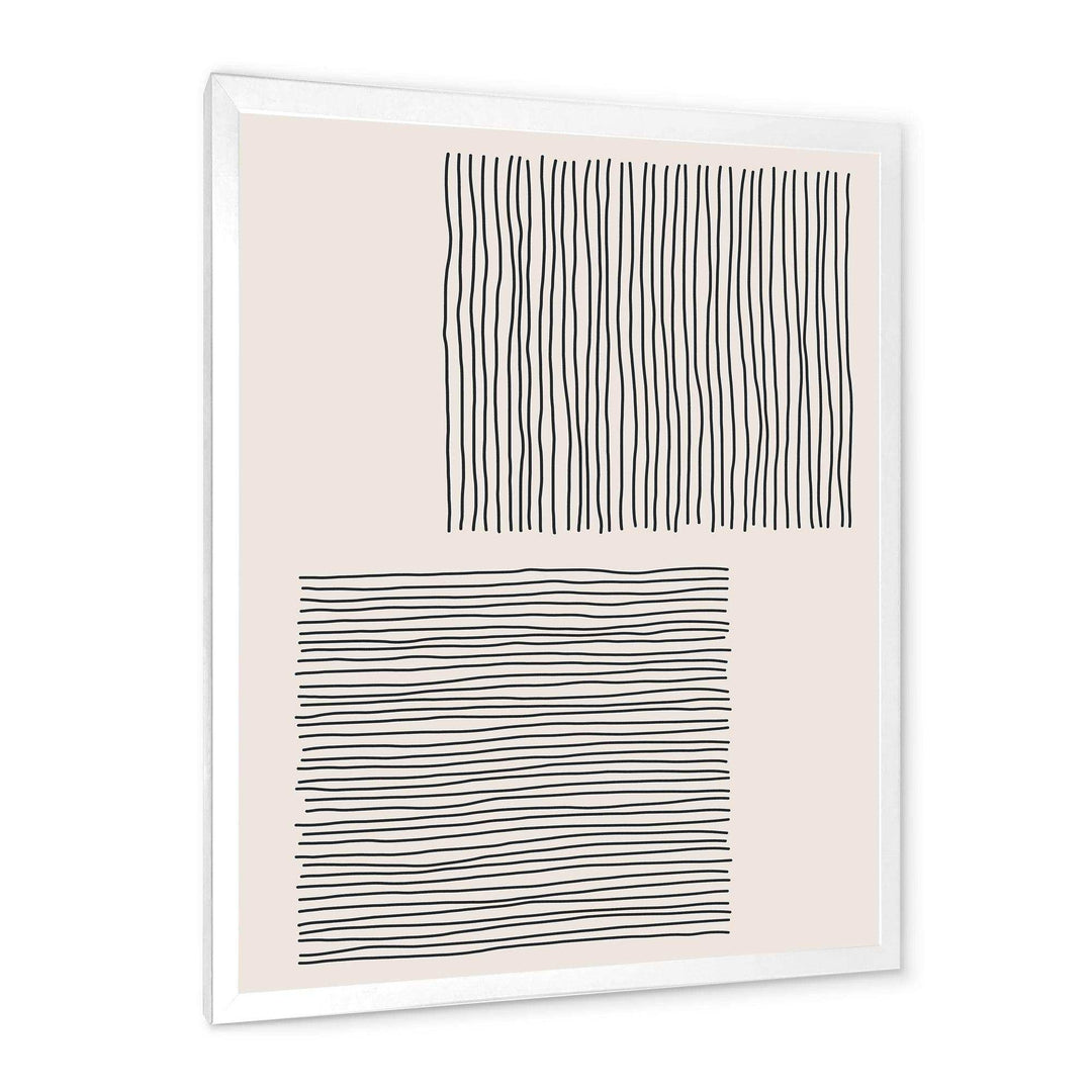 Minimal Geometric Compostions Of Elementary Forms XX - Modern Bedroom Wall Art