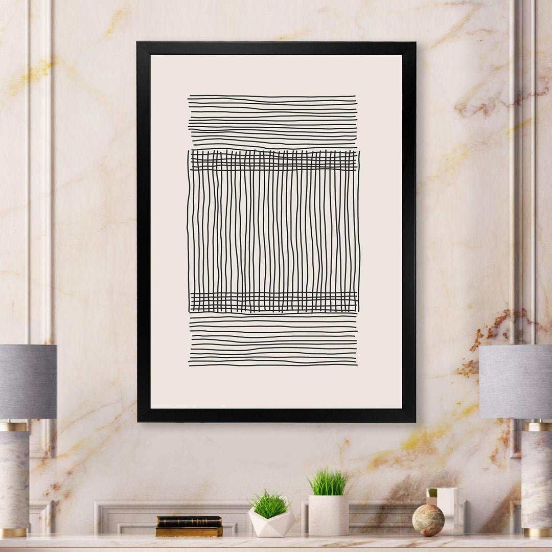 Minimal Geometric Compostions Of Elementary Forms XXII - Modern Canvas Wall Art