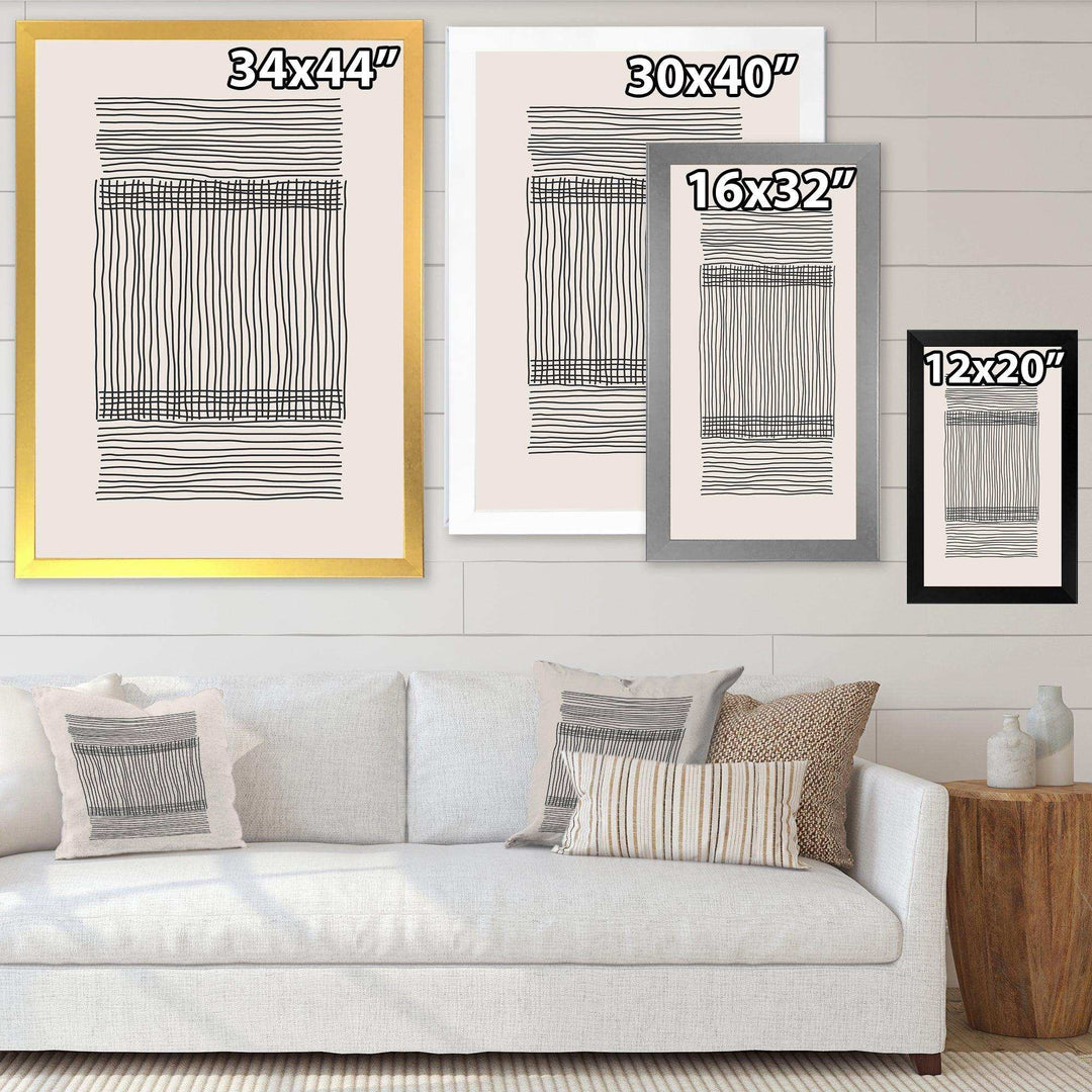 Minimal Geometric Compostions Of Elementary Forms XXII - Modern Canvas Wall Art