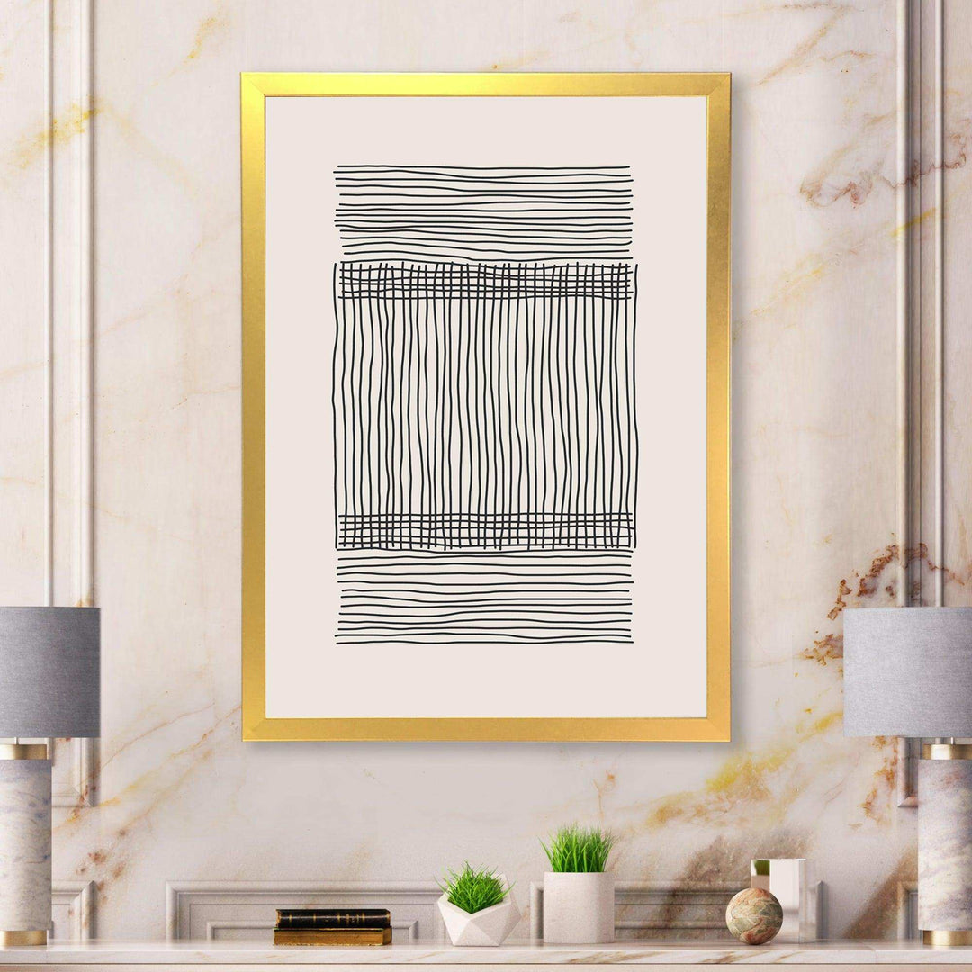 Minimal Geometric Compostions Of Elementary Forms XXII - Modern Canvas Wall Art