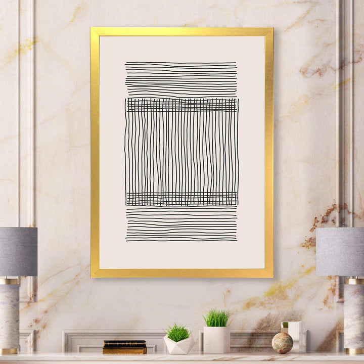 Minimal Geometric Compostions Of Elementary Forms XXII - Modern Canvas Wall Art