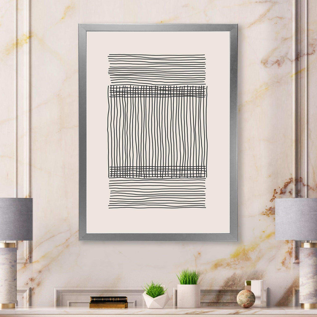 Minimal Geometric Compostions Of Elementary Forms XXII - Modern Canvas Wall Art