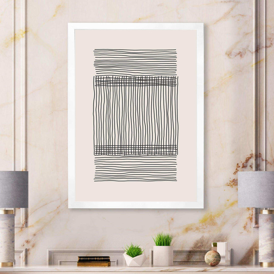 Minimal Geometric Compostions Of Elementary Forms XXII - Modern Canvas Wall Art