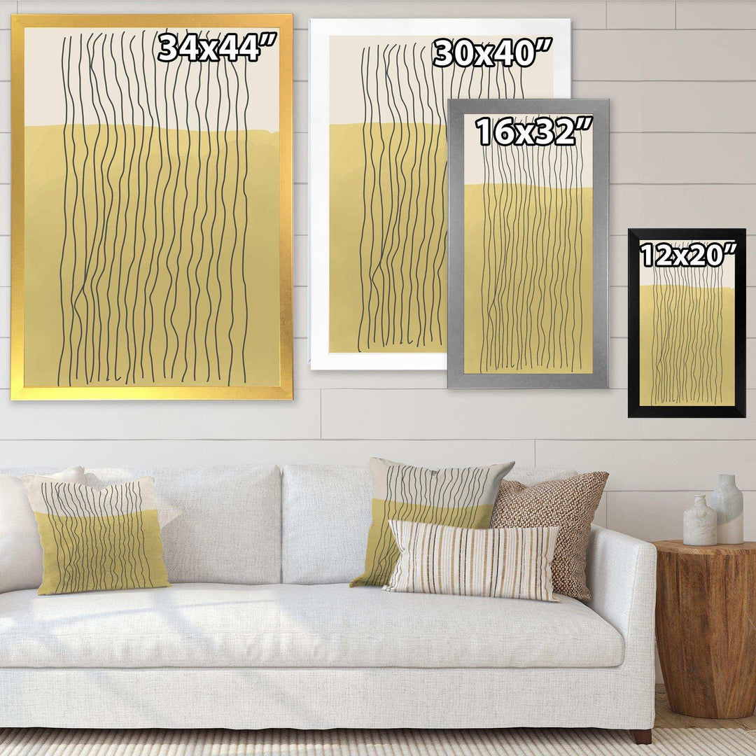 Minimal Geometric Compostions Of Elementary Forms XXXII - Modern Living Room Wall Decor