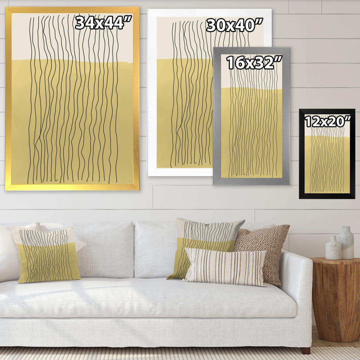 Minimal Geometric Compostions Of Elementary Forms XXXII - Modern Living Room Wall Decor