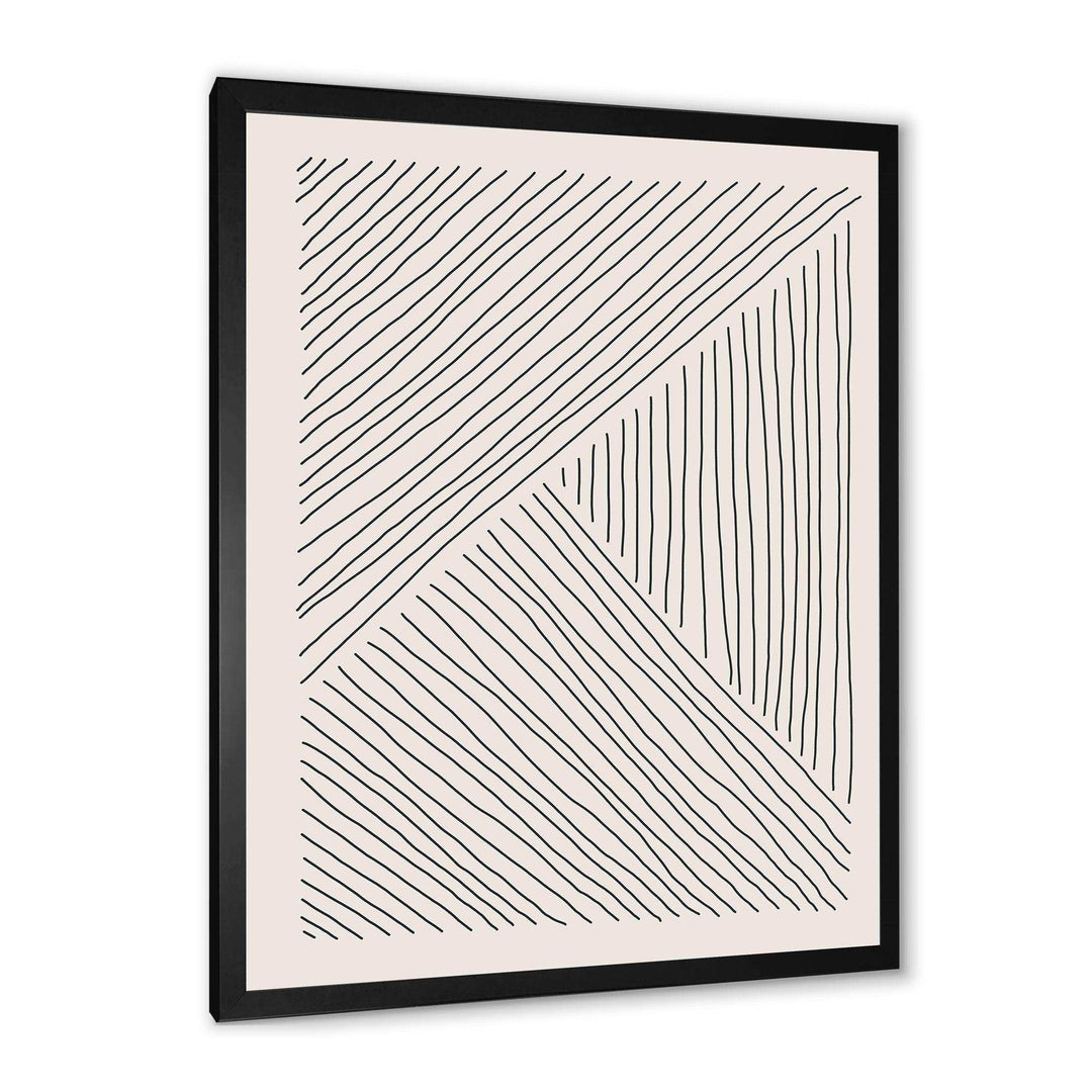 Minimal Geometric Lines II - Modern Bedroom Wall Art