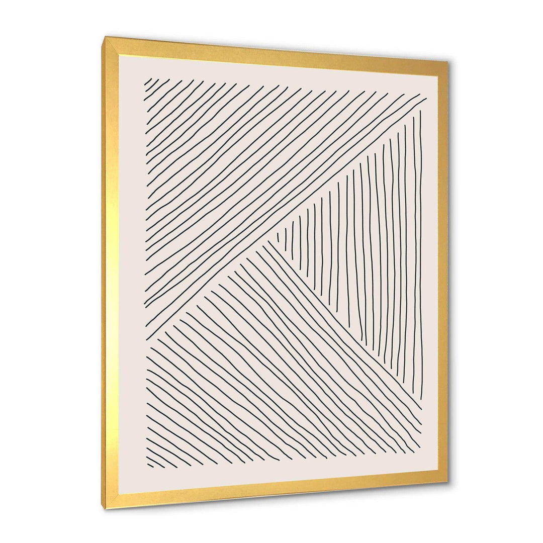 Minimal Geometric Lines II - Modern Bedroom Wall Art