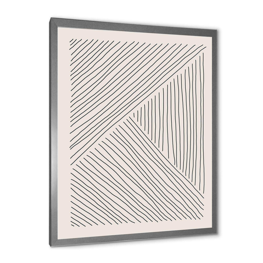 Minimal Geometric Lines II - Modern Bedroom Wall Art