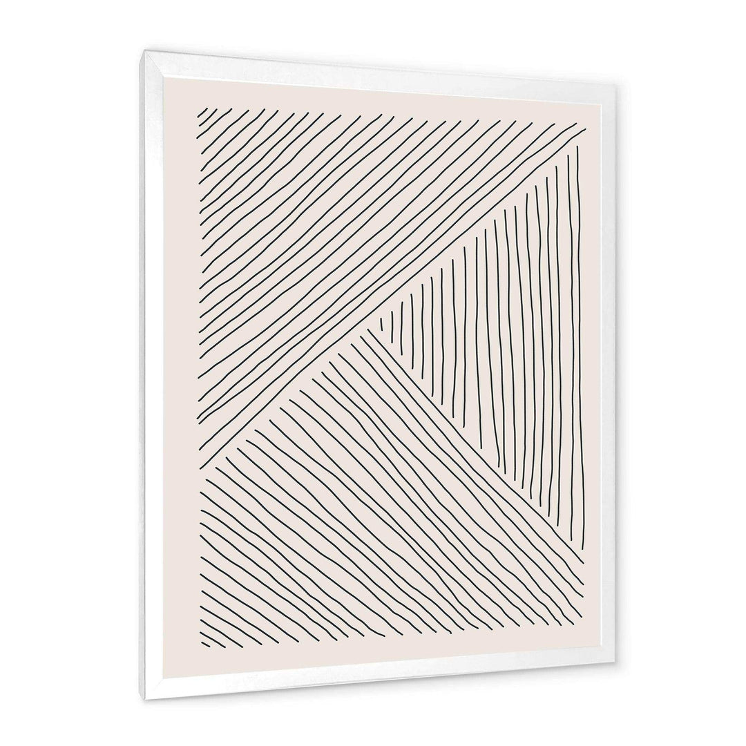 Minimal Geometric Lines II - Modern Bedroom Wall Art