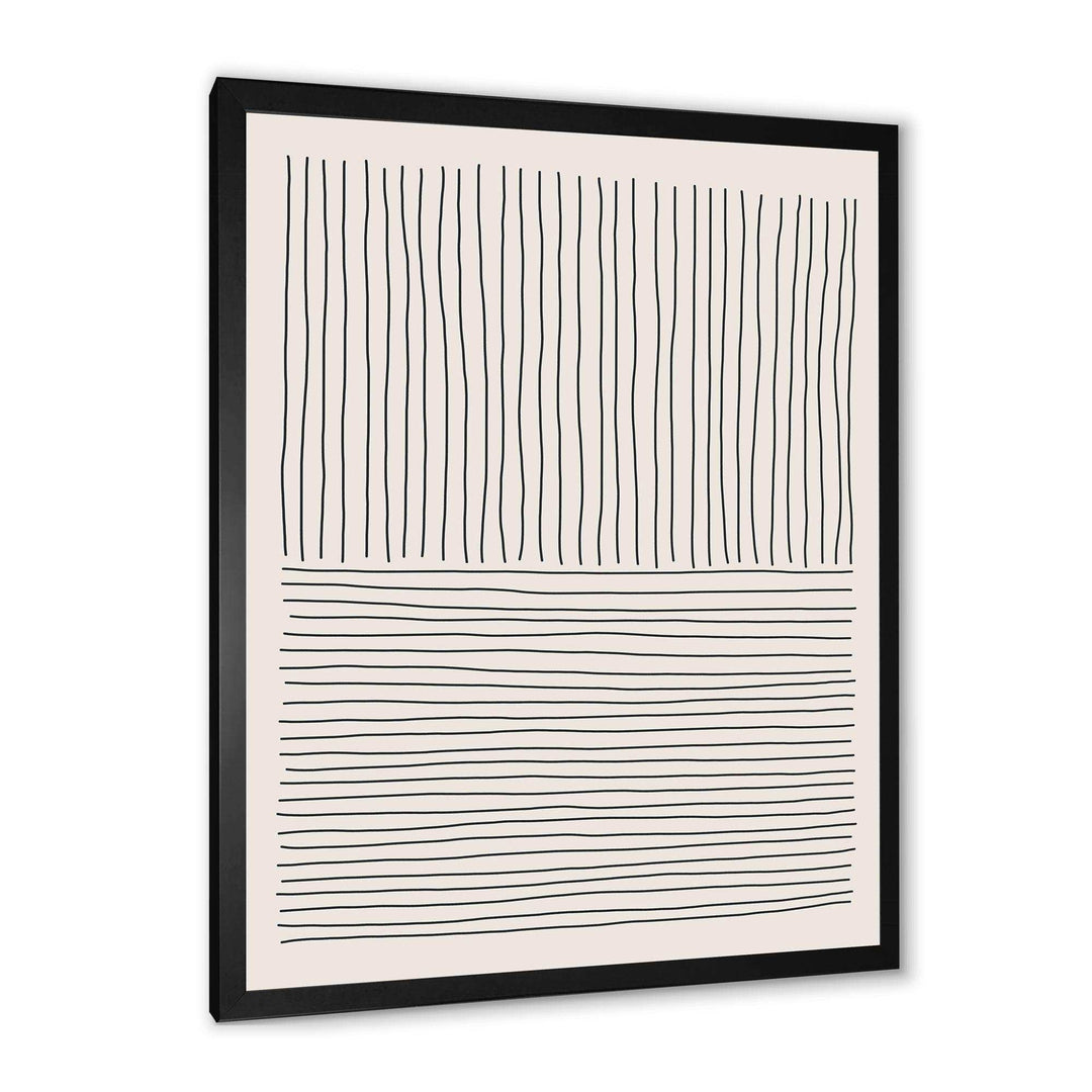 Minimal Geometric Lines III - Modern Bedroom Wall Art