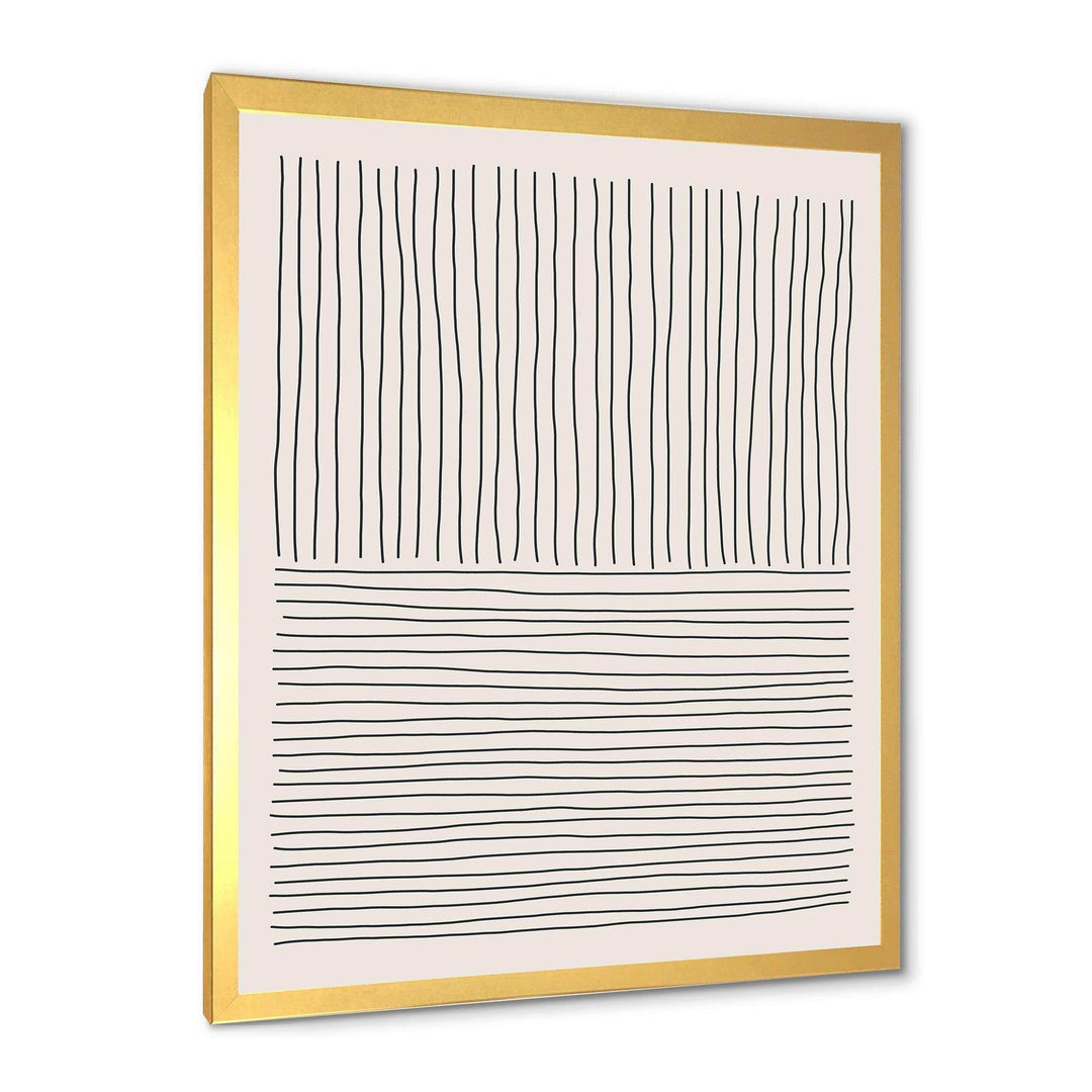 Minimal Geometric Lines III - Modern Bedroom Wall Art