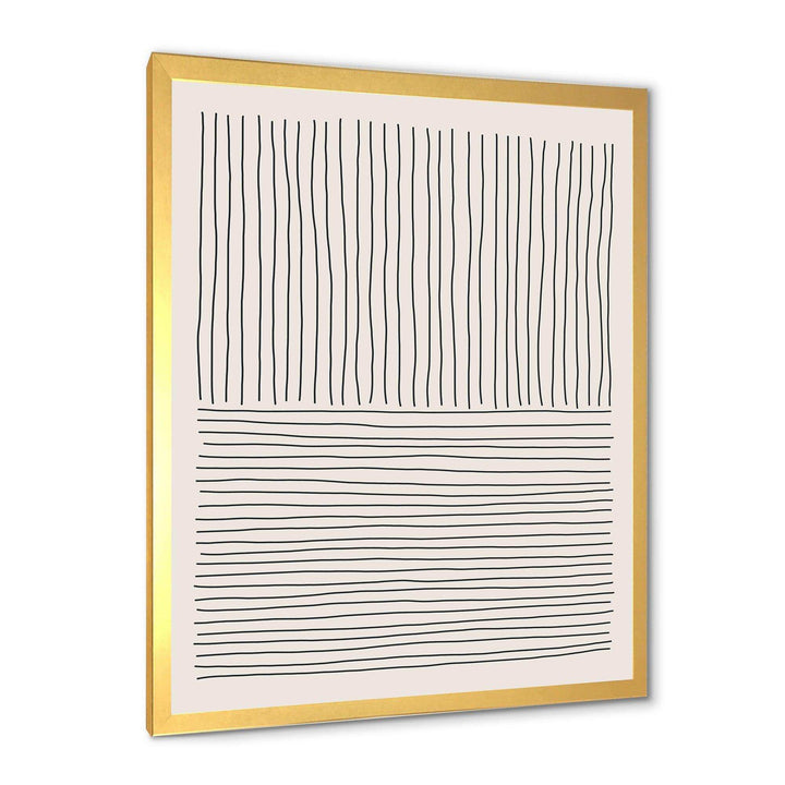 Minimal Geometric Lines III - Modern Bedroom Wall Art
