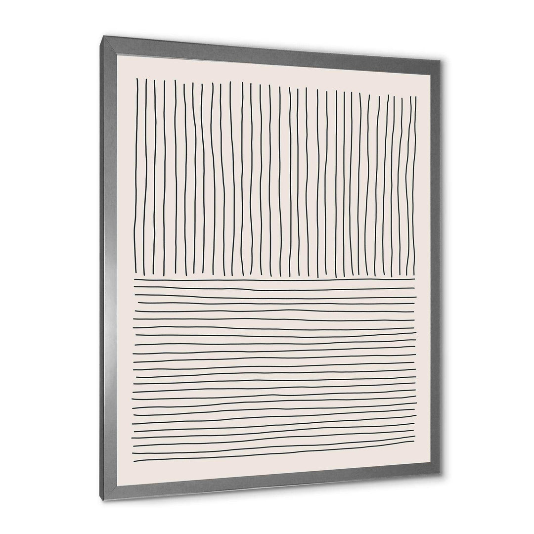 Minimal Geometric Lines III - Modern Bedroom Wall Art