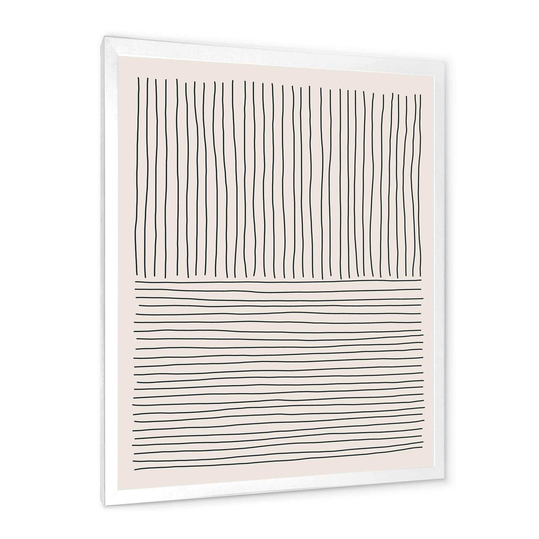 Minimal Geometric Lines III - Modern Bedroom Wall Art