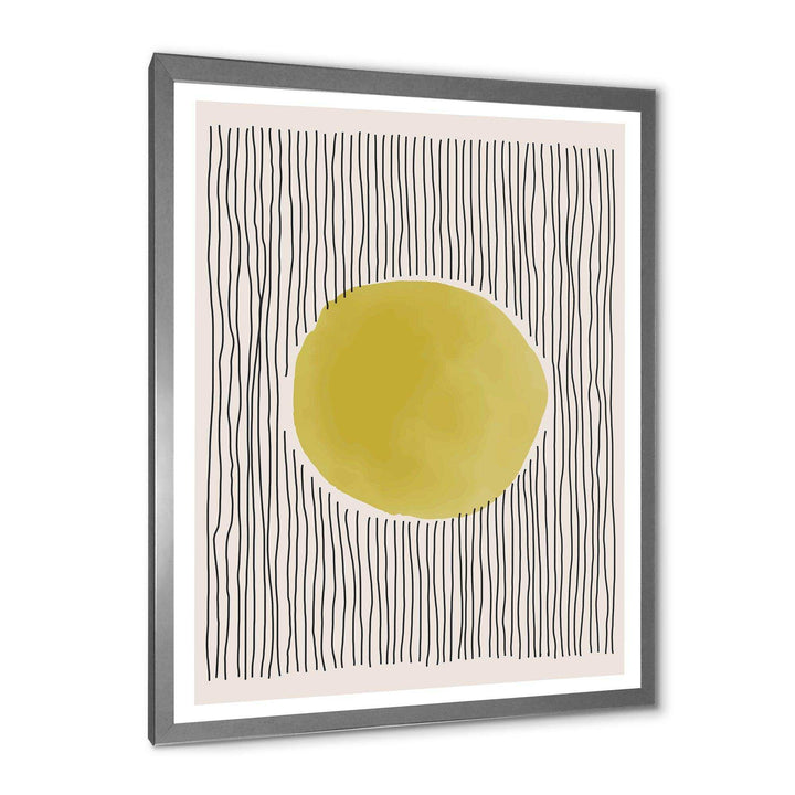 Minimal Geometric Lines And Circle I - Modern Canvas Wall Art