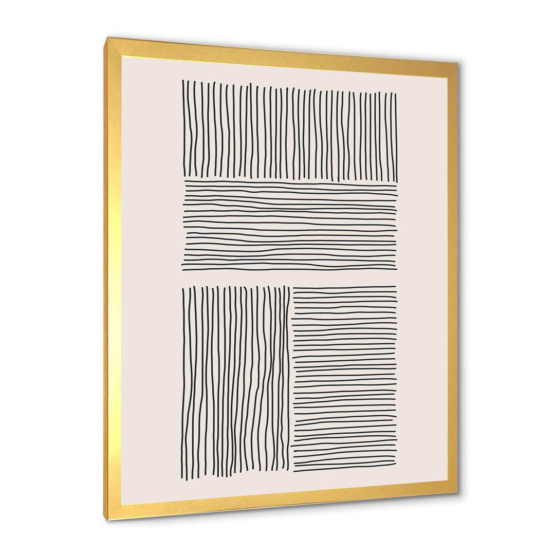 Minimal Geometric Lines And Squares IV - Modern Wall Art Prints