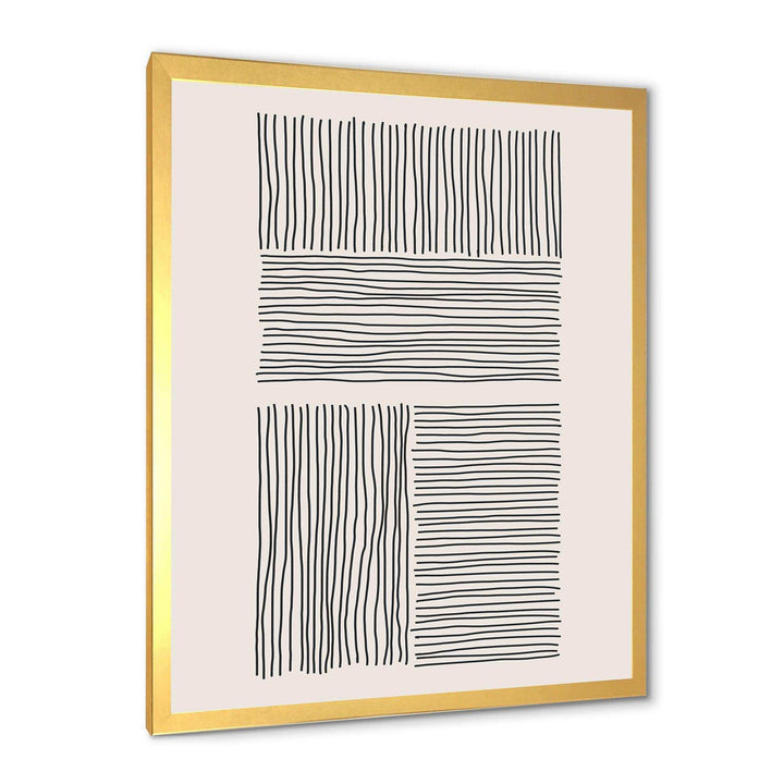 Minimal Geometric Lines And Squares IV - Modern Wall Art Prints