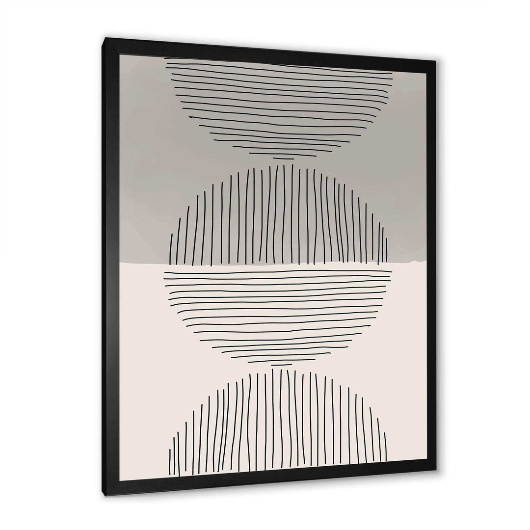 Minimal Geometric Lines And Circle IX - Modern Wall Art Prints