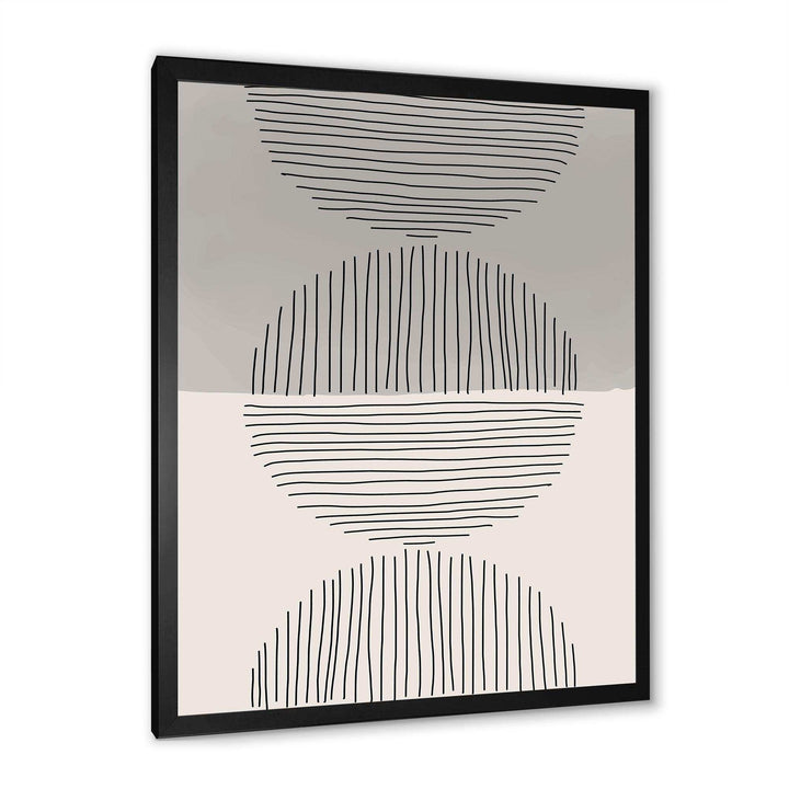 Minimal Geometric Lines And Circle IX - Modern Wall Art Prints