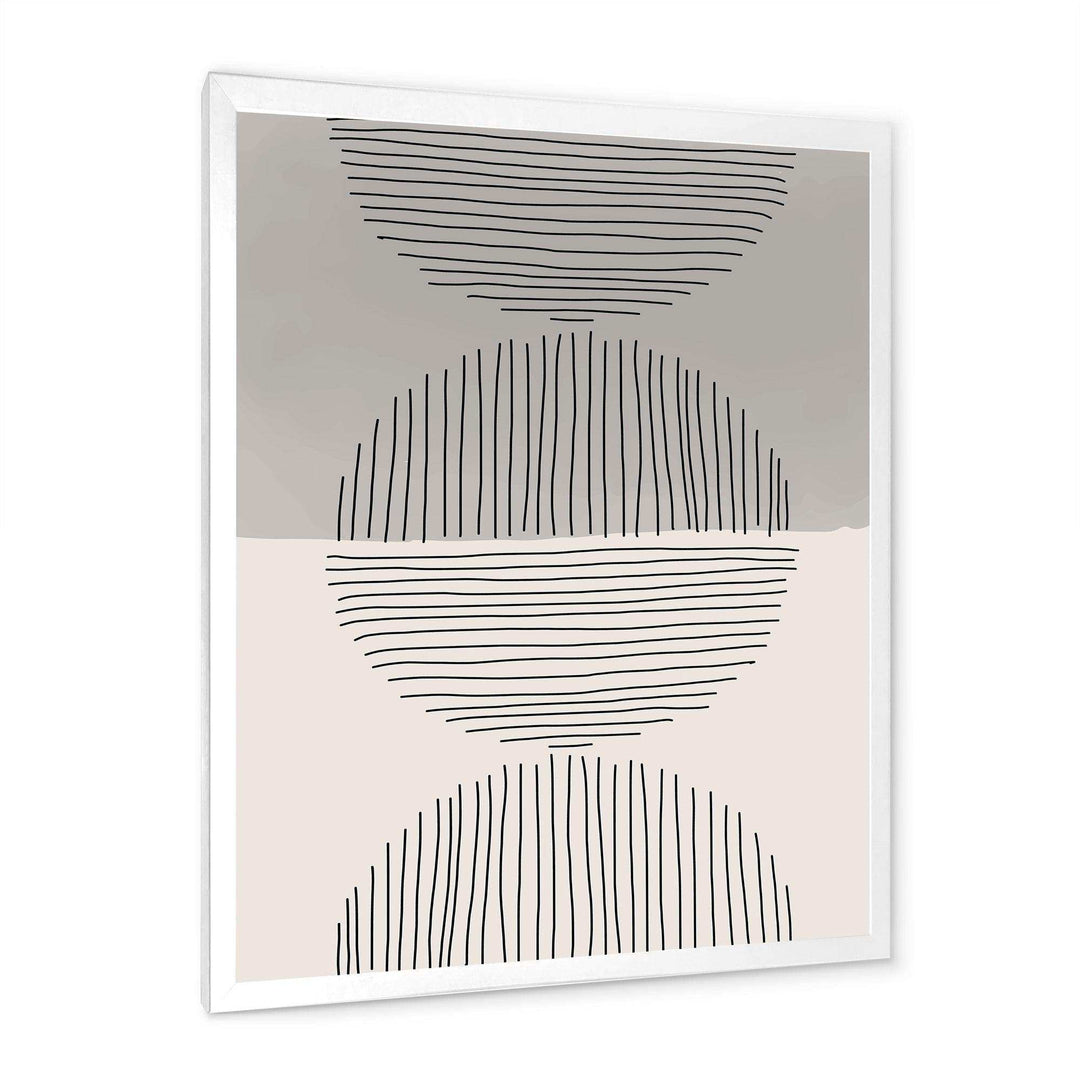 Minimal Geometric Lines And Circle IX - Modern Wall Art Prints
