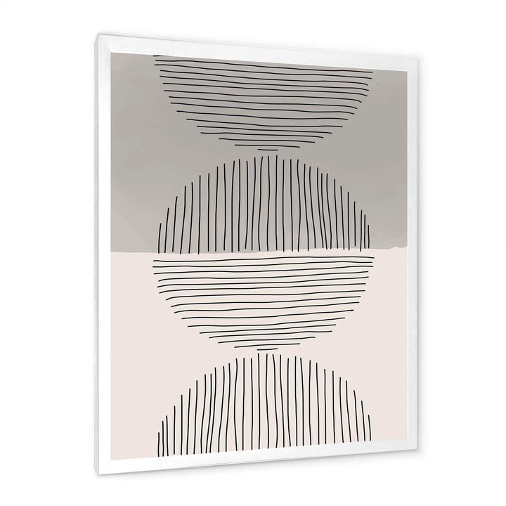 Minimal Geometric Lines And Circle IX - Modern Wall Art Prints