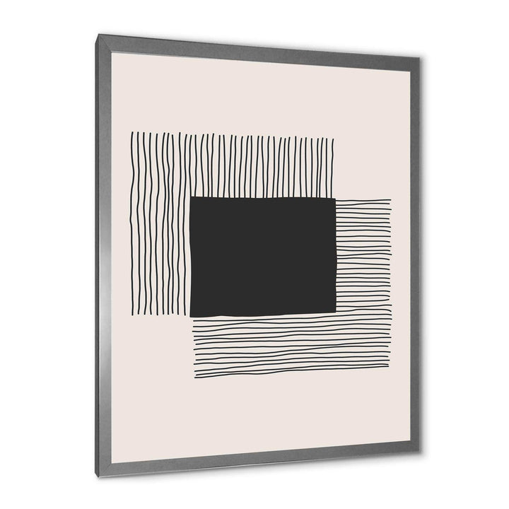Minimal Geometric Lines And Squares VI - Modern Living Room Wall Decor