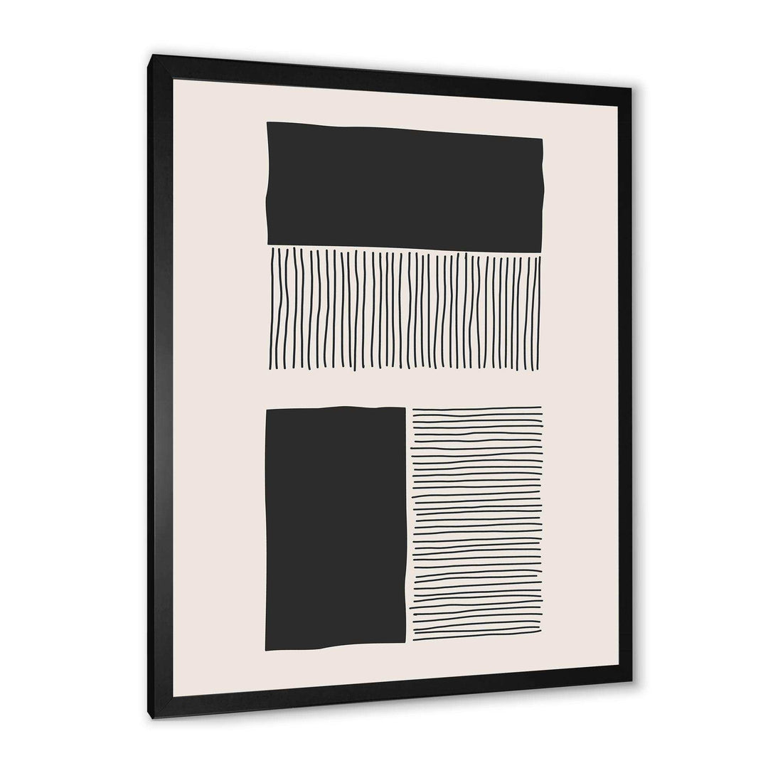 Minimal Geometric Lines And Squares VII - Modern Canvas Wall Art