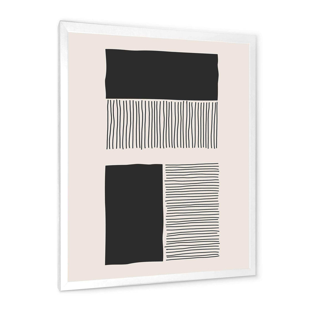 Minimal Geometric Lines And Squares VII - Modern Canvas Wall Art