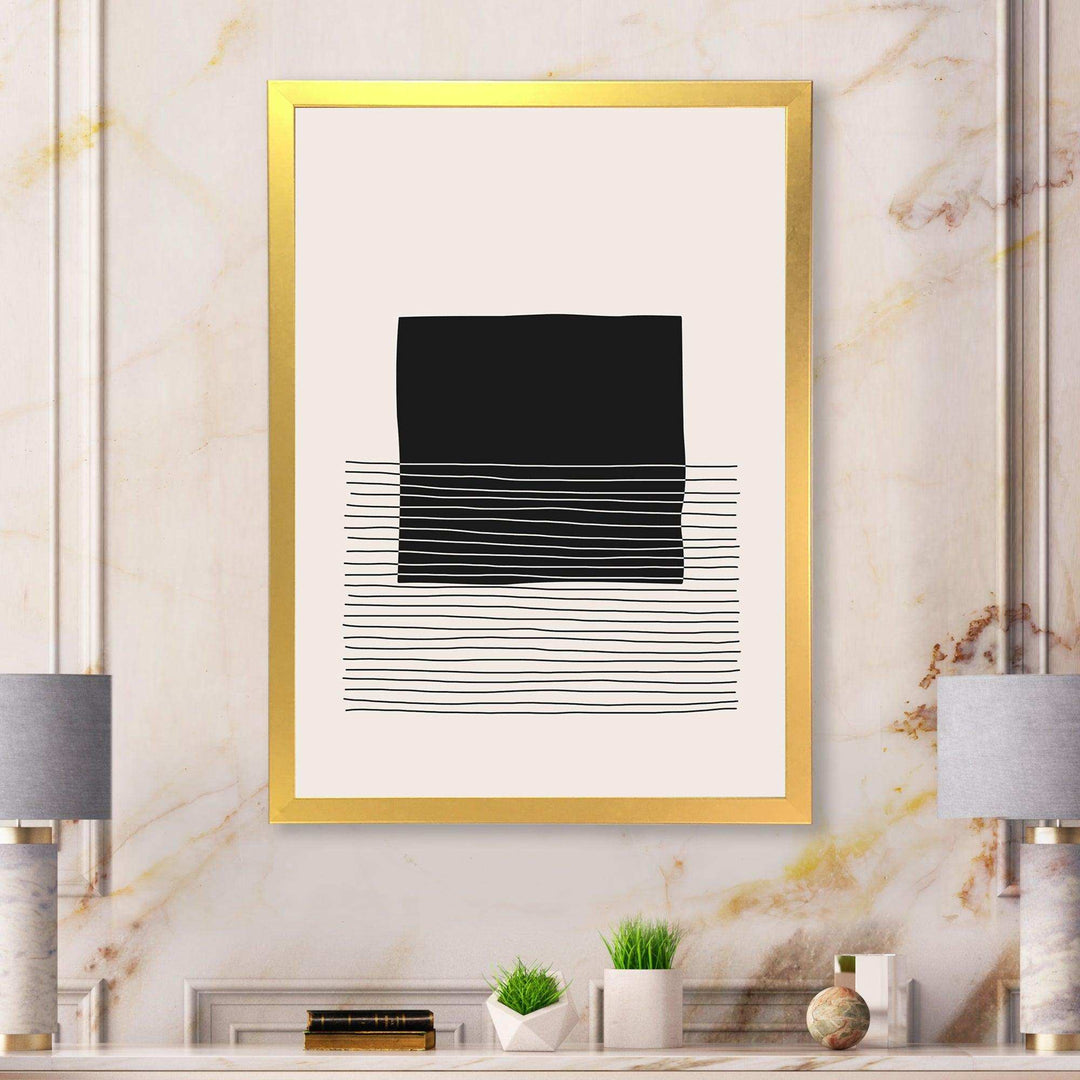 Minimal Geometric Lines And Squares VIII - Modern Canvas Wall Art