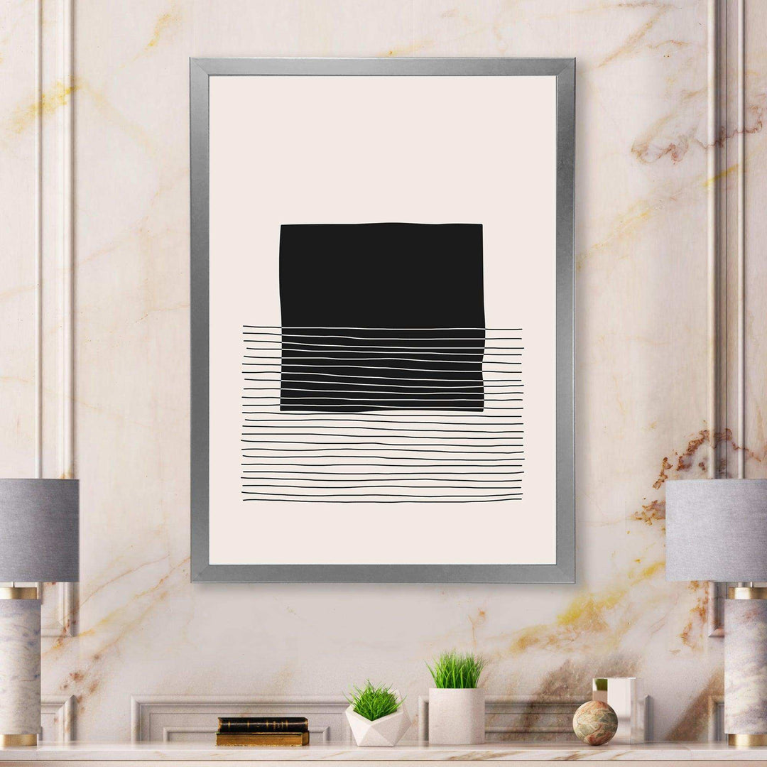 Minimal Geometric Lines And Squares VIII - Modern Canvas Wall Art