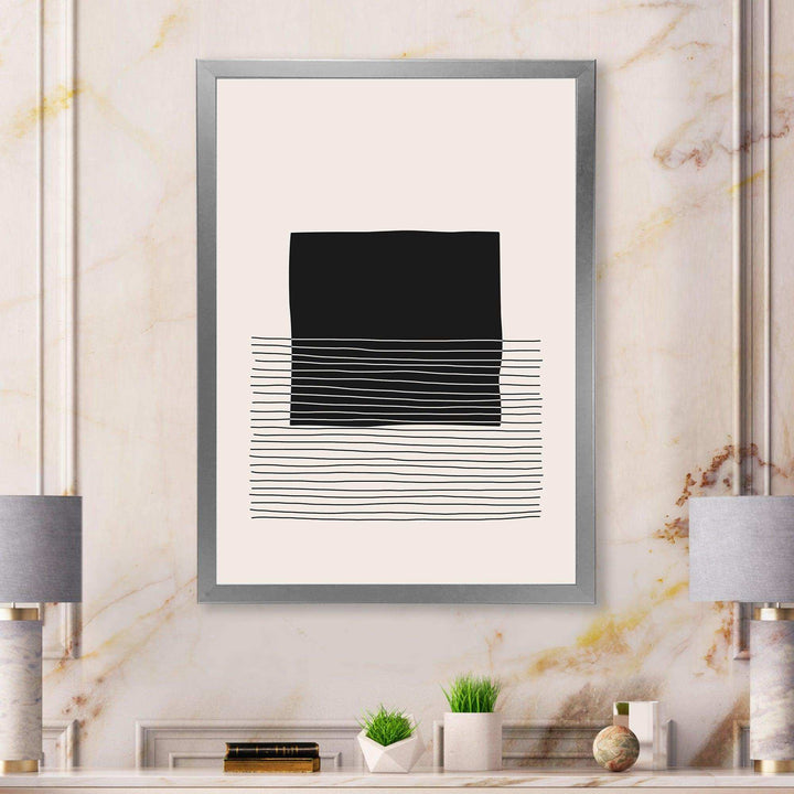 Minimal Geometric Lines And Squares VIII - Modern Canvas Wall Art
