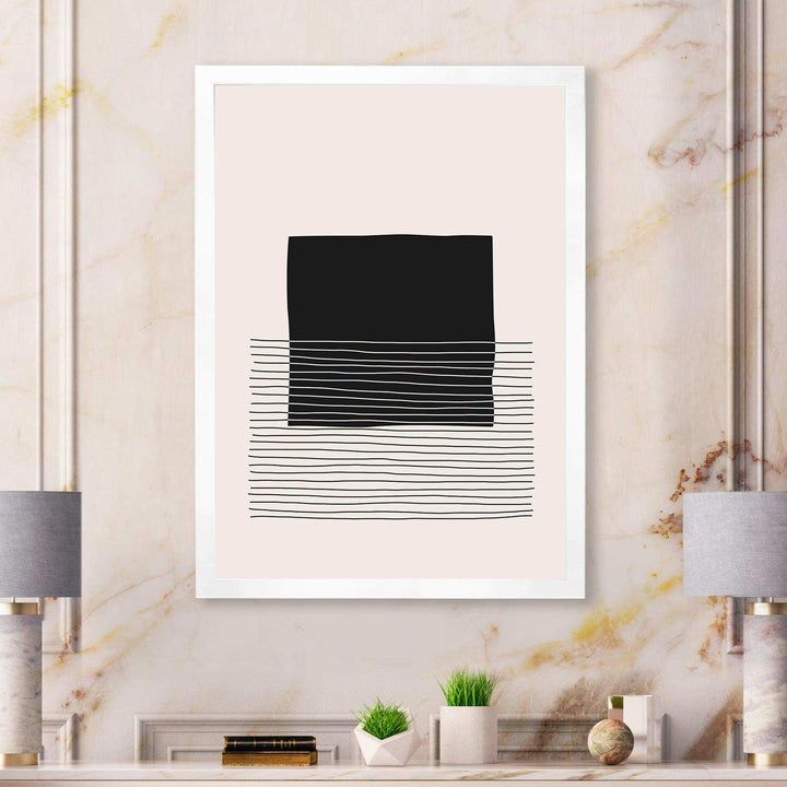 Minimal Geometric Lines And Squares VIII - Modern Canvas Wall Art