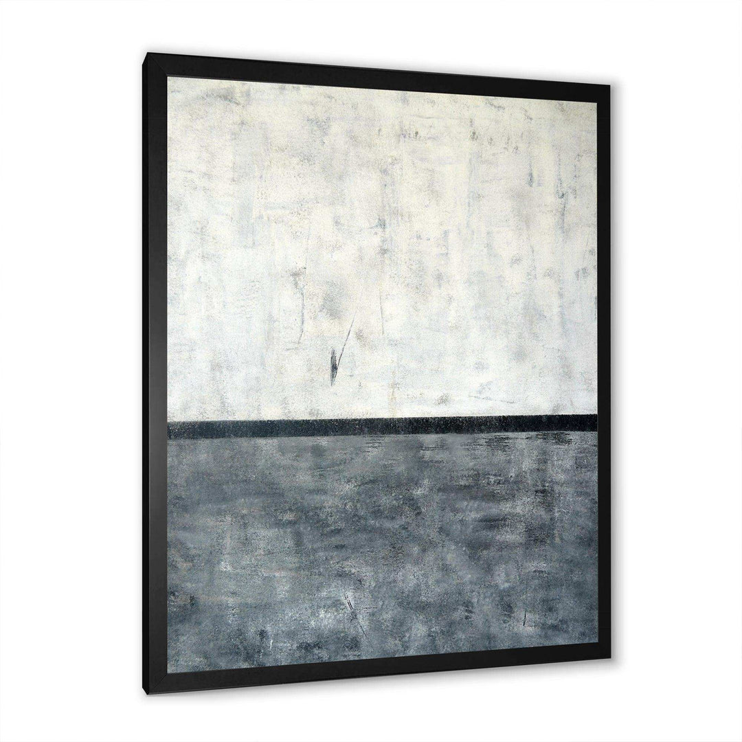 Grey and White Abstract Art - Modern Bedroom Wall Art