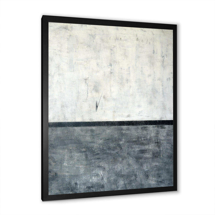 Grey and White Abstract Art - Modern Bedroom Wall Art