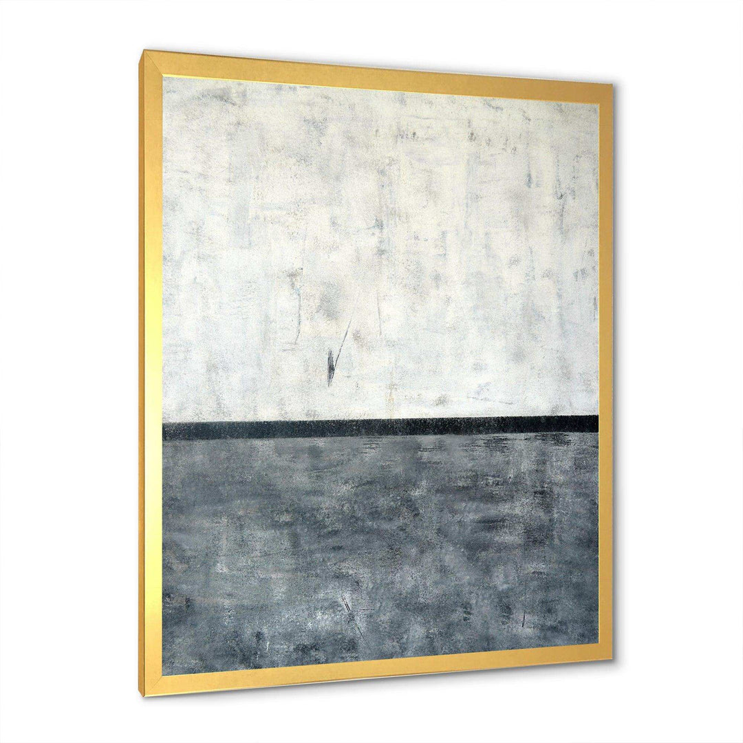 Grey and White Abstract Art - Modern Bedroom Wall Art