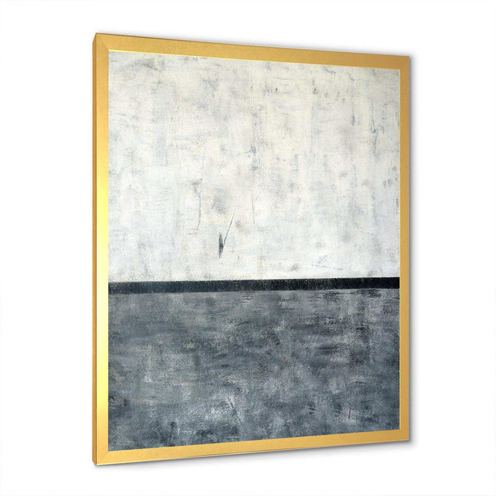 Grey and White Abstract Art - Modern Bedroom Wall Art
