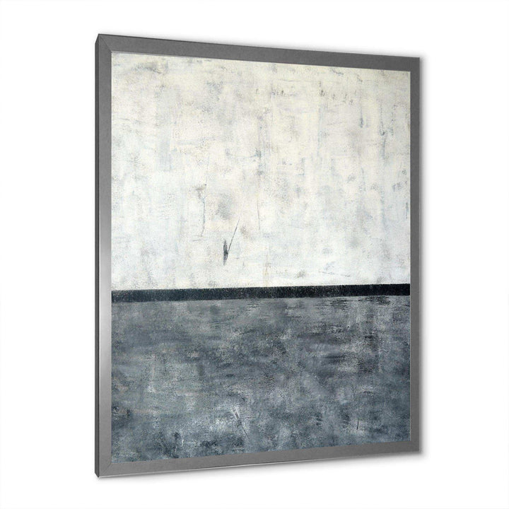 Grey and White Abstract Art - Modern Bedroom Wall Art