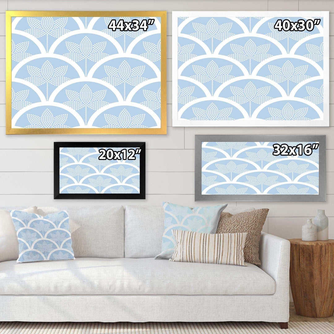 Japanese style Half-circle pattern - Living Room Wall Decor