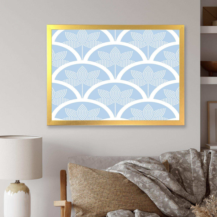 Japanese style Half-circle pattern - Living Room Wall Decor