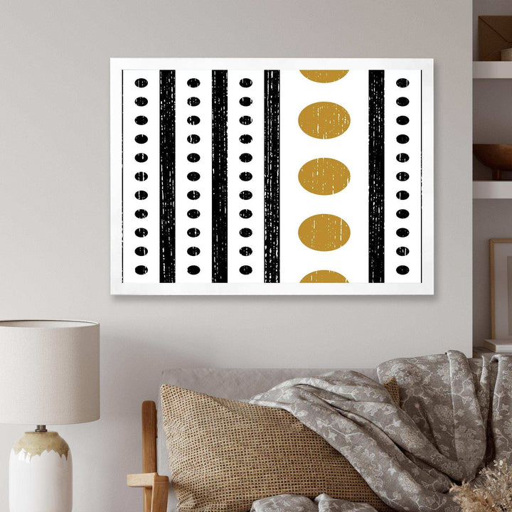 Retro Geometrical Abstract Minimal Pattern VI - Bedroom Wall Art