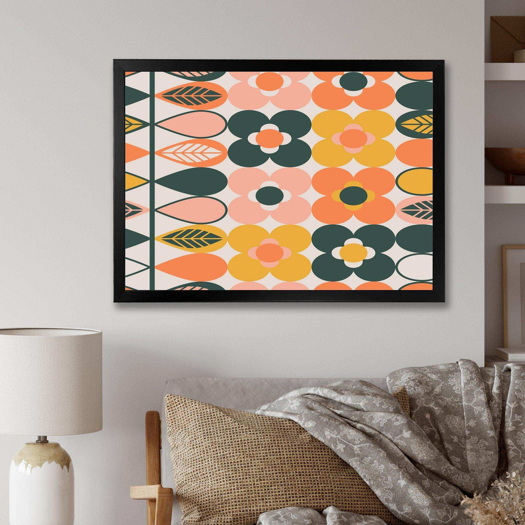 Botanical Retro Design I - Bedroom Wall Art
