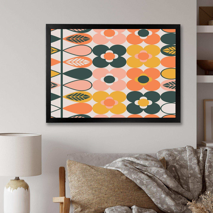 Botanical Retro Design I - Bedroom Wall Art