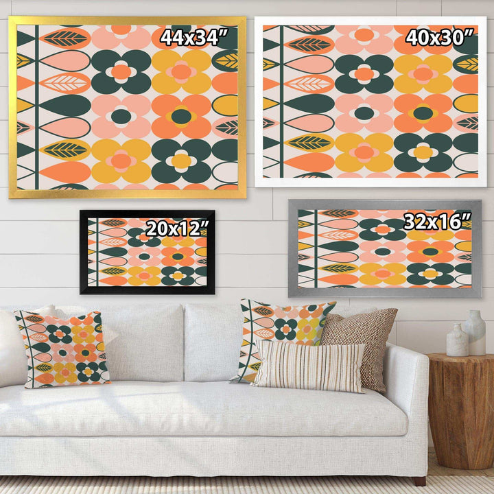 Botanical Retro Design I - Bedroom Wall Art