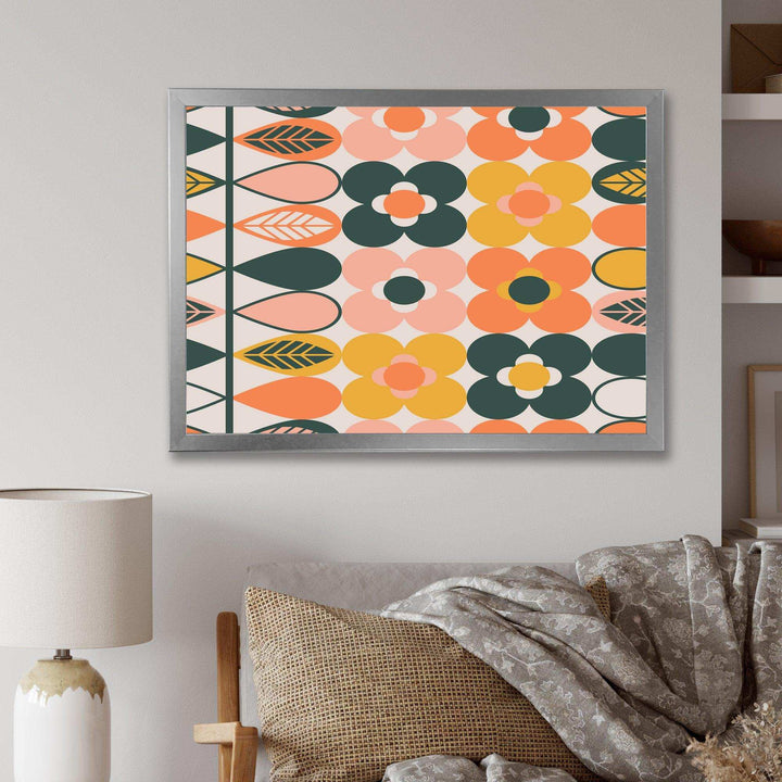 Botanical Retro Design I - Bedroom Wall Art