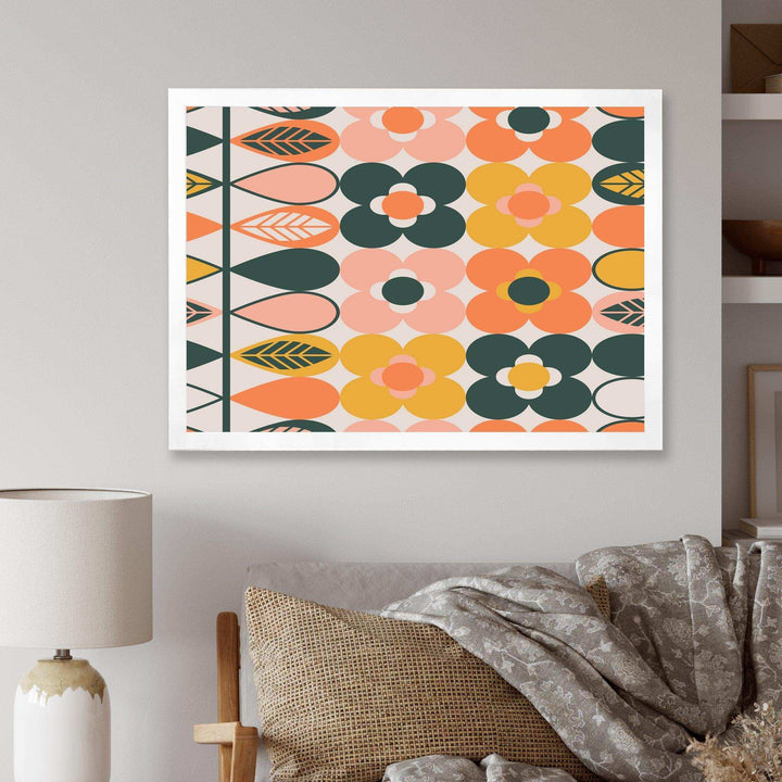 Botanical Retro Design I - Bedroom Wall Art