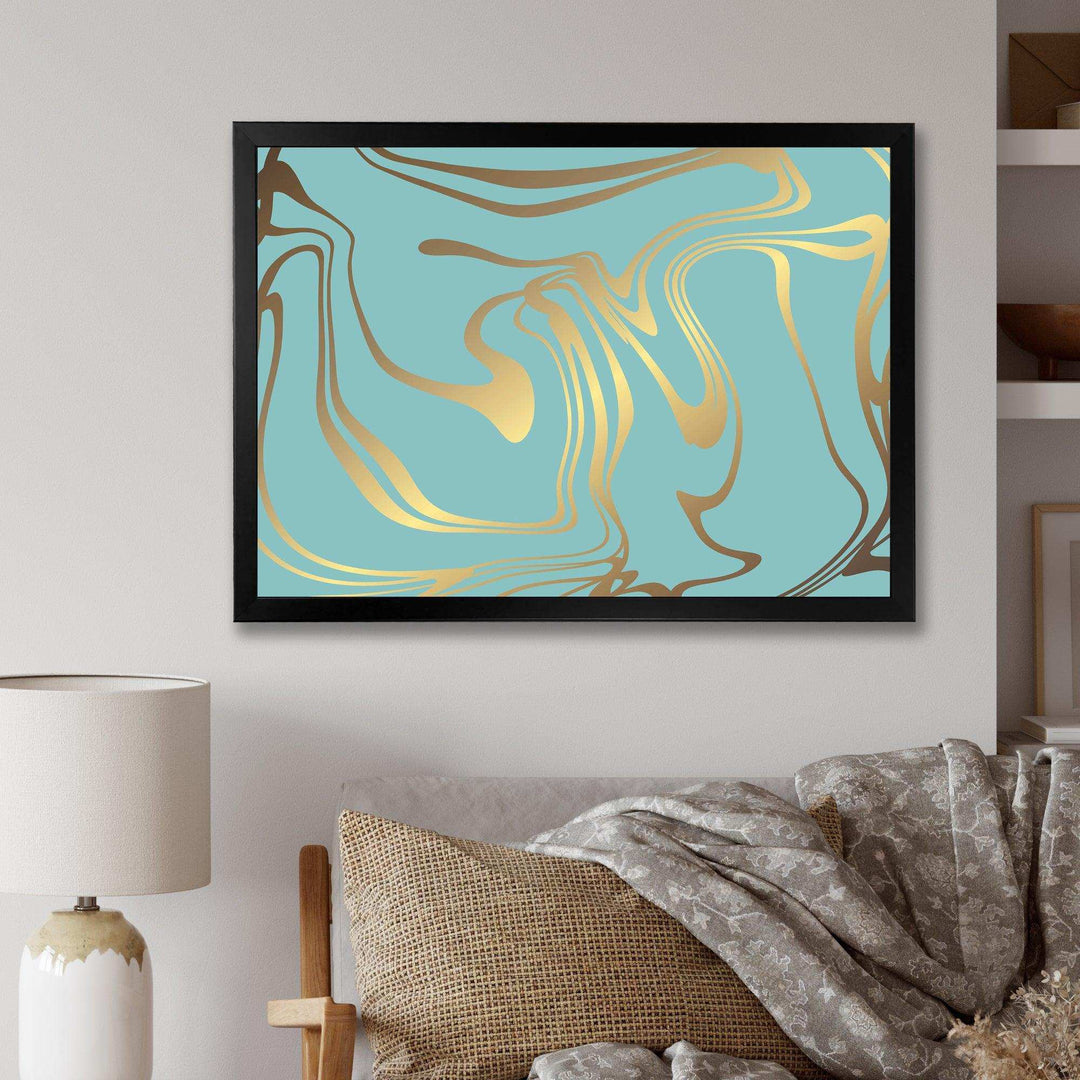 Golden Marble Design I - Wall Art Prints